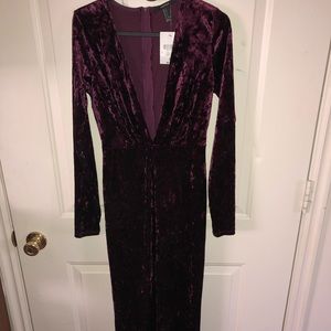 Forever21 Crushed Velvet Maxi Dress